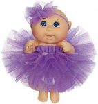 Cabbage Patch Kids 9″ Dance Time Girl, Blue Eyes, Purple Tutu