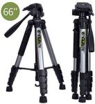 Endurax 66″ Video Camera Tripod for Canon Nikon Lightweight Aluminum Travel DSLR Camera Stand with Universal Phone Holder Mount and Carry Bag