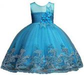 1-12 Years Girls Dress Sequin Lace Wedding Party Flower Dress