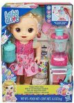Baby Alive Magical Mixer Baby Doll Strawberry Shake with Blender Accessories, Drinks, Wets, Eats, Blonde Hair Toy for Kids Ages 3 and Up