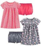 Simple Joys by Carter’s Baby and Toddler Girls’ 2-Pack Short-Sleeve and Sleeveless Dress Sets