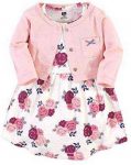 Hudson Baby Girl Cotton Cardigan and Dress