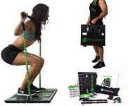 BodyBoss 2.0 – Full Portable Home Gym Workout Package + Resistance Bands – Collapsible Resistance Bar, Handles – Full Body Workouts for Home, Travel or Outside