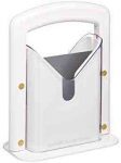 Hoan The Original Bagel Guillotine Universal Slicer, White, 9.25-Inch –