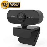 Webcam with Microphone, 30FPS Full HD 1080P Webcam Video Camera for Computers PC Laptop Desktop, USB Plug and Play, Conference Study, Meeting, Video Calling, Live Streaming