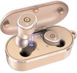 TOZO T10 Bluetooth 5.0 Wireless Earbuds with Wireless Charging Case IPX8 Waterproof TWS Stereo Headphones in Ear Built in Mic Headset Premium Sound with Deep Bass for Sport Khaki
