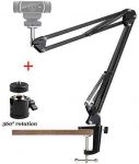 Anivia Webcam Stand,Webcam Clamp Mount Suspension Scissor Tripod Stand Holder Camera arm for Webcam W8 W5 C922 C930e C930 C920 C615