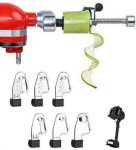 X Home Spiralizer Plus Attachment Compatible with Kitchenaid Mixer, Veggie Pasta Maker with 7 Blades Include Peel, Core, and Slice to Make Salad, Zoodles
