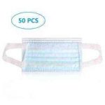vMart (Hot Sale Next Day Shipping) 50 pcs 3 Layers Disposable Face Masks with Wide Elastic Earloop