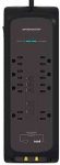 Monster Power Strip Surge Protector with USB Ports – Heavy Duty Protection for 8 Plug-ins and 2 USB Gadgets – Ideal for Computers, Home Theatre, Home Appliance and Office Equipment