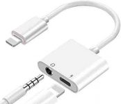 Headphone Adapter for iPhone 11 pro /7/7 Plus/8/X/10/11/XR/XS/XS Max/ 2 in1 3.5mm Headphone Jack Car Charger-3XZZ1411zzadadsxxz