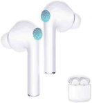 ZBC True Wireless Earbuds Bluetooth V5.0 Headphones Waterproof in-Ear Earphones Noise Cancelling HD Stereo Sweatproof Headsets Smart Touch for Kids and Adults Sport Running Driving Workout Gym