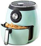 Dash DFAF455GBAQ01 Deluxe Electric Air Fryer + Oven Cooker with Temperature Control, Non-stick Fry Basket, Recipe Guide + Auto Shut Off Feature, 1700-Watt, 6 Quart, 6 qt, Aqua