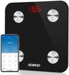 RENPHO Smart Bathroom Scale, Bluetooth Body Fat Monitor Weight Scale, Digital BMI Key Composition Analyzer for Weight, Fat, Muscle Mass, 396lbs