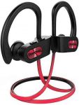 Mpow Flame Bluetooth Headphones V5.0 IPX7 Waterproof Wireless headphones, Bass+ HD Stereo Wireless Sport Earbuds, 7-9Hrs Playtime, cVc6.0 Noise Cancelling Mic for Home Workout, Running, Gym Red