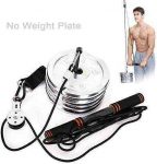 Tricep and LAT Pulley System | Foream Strength Exerciser Wrist Roller Forearm Weights Grip Workout with Pulley