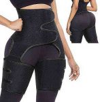 Oscaurt Waist Trainer for Women,3 in 1 Butt Lifter Waist Trainer Thigh Trimmer for Women Weight Loss Sweat Belt for Women