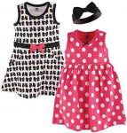 Hudson Baby Girl Dress and Headband Set