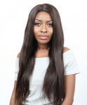 Dolago Hair Wigs Straight Lace Front Human Virgin Hair Wigs 250% Density #2 Color Pre Plucked With Baby Hair
