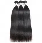 Dolago Indian Remy Human Hair Bundles Straight Human Hair Weaves Natural Color 3 Pcs Human Hair Extensions 10-30 Inches Bundles Sales