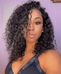 Dolago Silk Base Lace Front Human Hair Short Bob Wigs for Black Women Deep Wave 130% Density Silk Base Lace Front Wig Pre Plucked with Baby Hair