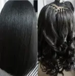 Dolago Yaki Straight Keratin Fusion Hair Extensions Micro Ring Cuticles Nail I Tip Hair Extension 100 Pieces for One Set