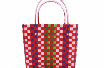 ROLIV Braided Bucket Tote Bag – White, Red, Blue | JessicaBuurman