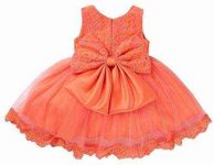 FEESHOW Baby Girls Bowknot Lace Flower Dress Wedding Baptism Christening Gown Pageant Birthday Tutu Dress