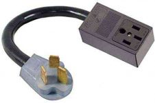 OLD MALE 10-50P 3-PRONG PLUG to NEW FEMALE 14-50R 4-PIN RECEPTACLE RANGE / STOVE / OVEN / DRYER ADAPTER 220 HOME APPLIANCE POWER CORD WIRE CONVERTER. 50A-125/250V GETWIREDUSA FX355