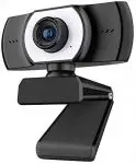 ieGeek 1080P Webcam with Microphone, FHD Live Streaming Camera, USB Webcam w/Mic for Computer PC Desktop Laptop, 90° Wide Angle Lens & Rotatable Base for Video Calling, Recording, Conferencing