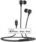 GOODBONG Bass Stereo Sound Headphones Compatible with iPhone 12 12Pro 12Pro Max/iPhone 11Pro iPhone X/XS Max/XR/iPhone8/8Plus/iPhone7/7Plus,MFi Certified Earbuds with Microphone Controller(Black)