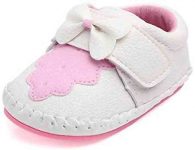 PanGa Baby Boys Girls Non-Slip Hard Bottom Rubber Sole Pu Leather Cartoon Walking Sneakers Toddler Infant First Walkers Crib Shoes