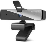 Webcam with Microphone,1080P Webcam Web Camera with Privacy Cover, HD USB Webcam Plug and Play with 95° Wide Angle 2MP Lens for Windows Mac Desktop PC Laptop Video Conference Recording Online Class