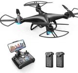 Holy Stone HS110D FPV RC Drone with 1080P HD Camera Live Video 120°Wide-Angle WiFi Quadcopter with Gravity Sensor, Voice Control, Gesture Control, Altitude Hold, Headless Mode, 3D Flip RTF 2 Batteries