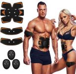 Antmona Abs Stimulator, Muscle Toner – Abs Stimulating Belt- Abdominal Toner- Training Device for Muscles- Wireless Portable to-Go Gym Device- Muscle Sculpting at Home- Fitness Equipment, Black