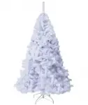 BOCCA 7FT Christmas Tree Artificial Pine Tree for Holiday Decorations or Gifts with 1200 Branch Tips, White