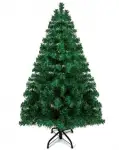 Prextex 4 Feet Premium Hinged Artificial Canadian Fir Christmas Tree Lightweight and Easy to Assemble with Christmas Tree Metal Stand 320 Tips
