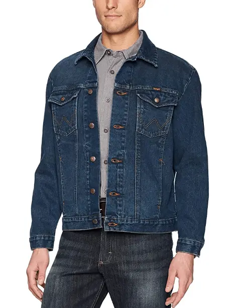 Wrangler Men's Western Unlined Denim Jacket - Mens Jean Jacket - DBargains