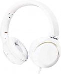 MAGNAVOX MHP5031-WH Foldable Stereo Headphones in White | Wired on Ear Headphones | Corded Headphones | 3.5 mm Plug Suitable for Computers & Mobile Phones |
