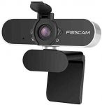 Webcam with Microphone for Desktop Laptop, Foscam 1080P HD USB Streaming Web Cam for Conference, Gaming, Courses, Flexible Mount, Privacy Cover Inlcuded, Business Grade