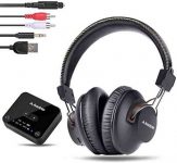 Avantree HT4189 40 Hrs Wireless Headphones for TV Watching w/Bluetooth Transmitter (Digital Optical Aux RCA Pc USB), Rechargeable Hearing Headset, Plug n Play, No Audio Delay, 100ft Wireless Range