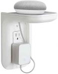 ECHOGEAR Outlet Shelf – A Space-Saving Solution for Anything Up to 10lbs – Built-in Cable Channel – Easy Install with Hardware Included – Ideal for Sonos and Smart Home Speakers – EGOS1