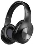 LETSCOM Bluetooth Headphones, 100 Hours Playtime Bluetooth 5.0 Headphones Over Ear with Deep Bass, Hi-Fi Sound and Soft Earpads, Built-in Mic, Wired/Wireless Headset for Home Office-Black