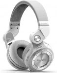 Bluedio T2S Bluetooth Headphones On Ear with Mic, 57mm Driver Rotary Folding Wired and Wireless Headphones for Cell Phone/TV/PC, 40 Hours Play Time Voice Control Cloud Function (White)