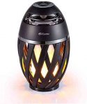 DIKAOU Led flame table lamp, Torch atmosphere Bluetooth speakers&Outdoor Portable Stereo Speaker with HD Audio and Enhanced Bass,LED flickers warm yellow lights BT4.2 for iPhone/iPad /Android