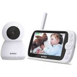 Video Baby Monitor with Camera and Audio, Maysly 1080P 5″ LCD Screen with Night Vision Two Way Audio Temperature Detection VOX Mode 1000ft Range Support Video Storage and Playback