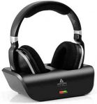 ARTISTE Wireless TV Headphones Over Ear Headsets – Digital Stereo Headsets with 2.4GHz RF Transmitter, Charging Dock, 100ft Wireless Range and Rechargeable 20 Hour Battery, Black
