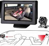 Itomoro Baby Car Mirror, View Infant in Rear Facing Seat with Wide Crystal Clear View,Camera Aimed at Baby-Easily to Observe The Baby’s Every Move