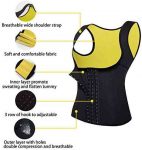 Sweat Waist Trainer Girdle Workout Sauna Tank Top Vest for Women Weight Loss Exercise, Double Tummy Slimmer