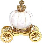 VI N VI White Gold Royal Crown Jewelry Box Trinket Box | Home Decoration and Jewelry Display
